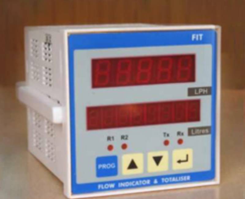 Flow Rate Indicator Totaliser - 96x96mm Front Bezel with mA /Pulse input