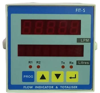 Flow Rate Indicator Totaliser - 96x96mm Front Bezel with mA /Pulse input